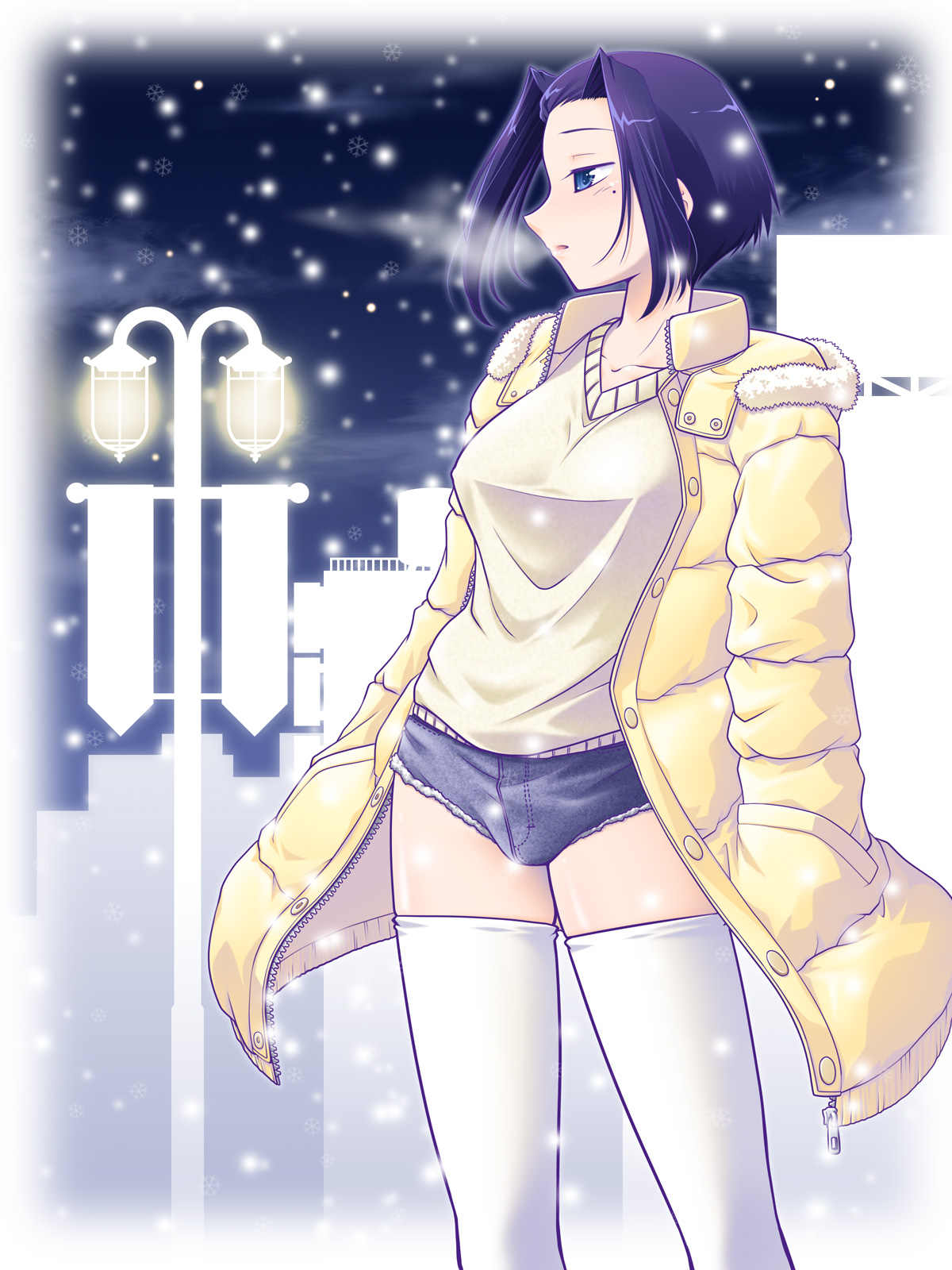 寒い女性